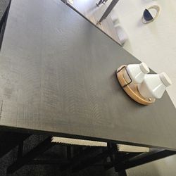 Table Set With Book Shelf 