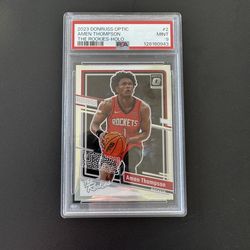 AMEN THOMPSON  2023-24 Donruss Optic The Rookies Holo Rookie #2  PSA 9  Mint