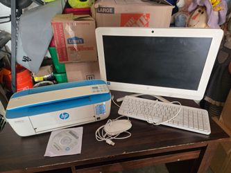 HP computer and printer set
