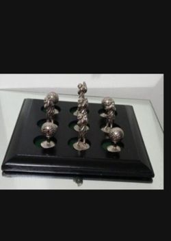 INTERNATIONAL SILVER COMPANY TIC TAC BOARD GAME 10"×10"