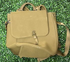 olive green Athleta Revive Convertible Backpack