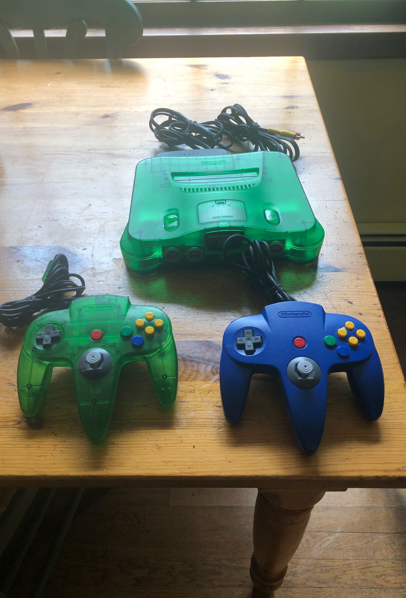 Neon green N64 with 2 original controllers(No Games