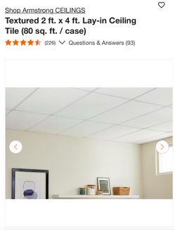 Armstrong ceiling tiles 1 case
