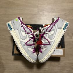 Nike Off-White Dunk Low Lot 45 (Size 8.5)
