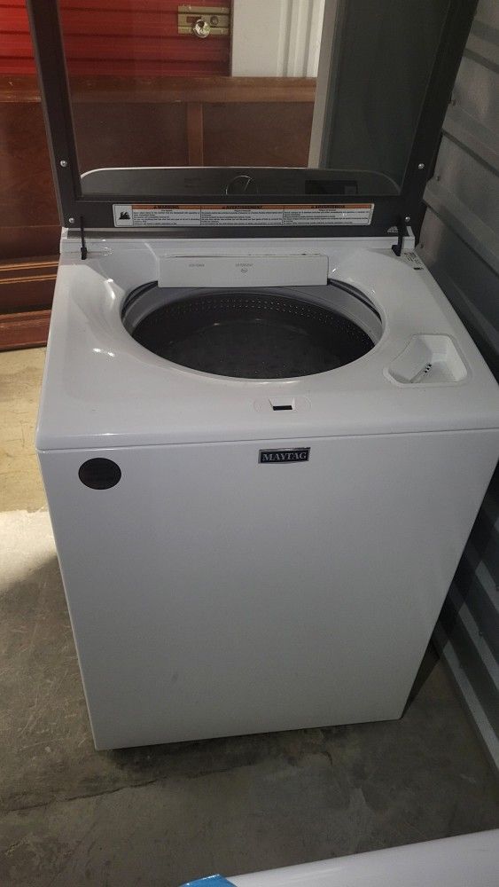 Maytag Glass Top Deep Fill And Dryer Combo