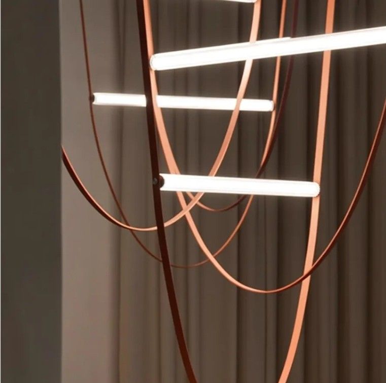 1809: New Chandeliers for high Ceilings Duplex Building Large Chandelier Living Room Villa Modern Minimalist Staircase Chandelier
