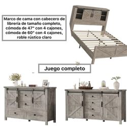Juego De Gabinetes Con Base De Cama