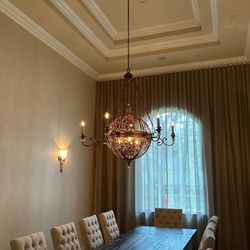 Beautiful Bronze Sphere Chandelier 