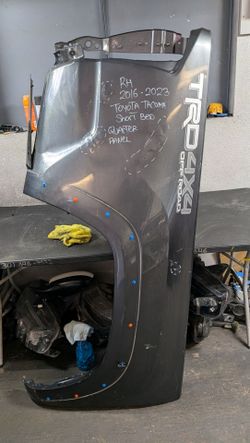 2016-2017-2018-2019-2020-2021-2022-2023 TOYOTA TACOMA RIGHT SHORT BED QUARTER PANEL OEM USED #10647