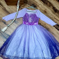 Disney Frozen Elsa Costume Dress  Sz 5/6