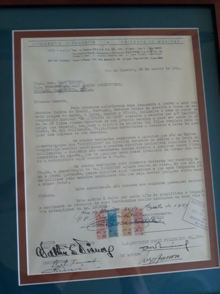 Rare Walt Disney Signature