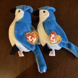 Ty Beanie Baby Rocket Blue Jay Style #4202