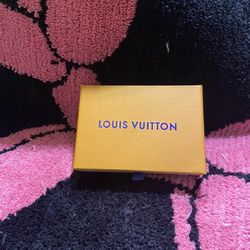 L V Key pouch/keychain brand new with box yellow flower