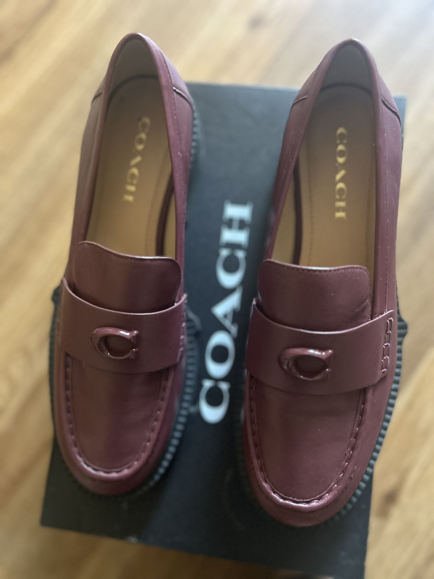 COACH Women's Leah Platform Lug Sole Loafers