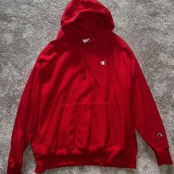 Red Champion Hoodie