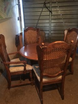 Table and chairs