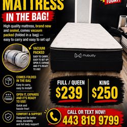 🛏️ Queen Mattress + Free Box Spring - Delivery 🚚 Today