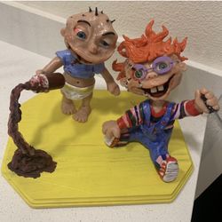 Tommy And Chucky Horror Sculpture 