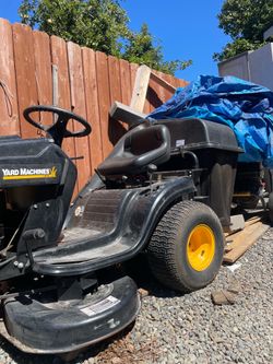 6 speed yard machine mts lawn mower w bagger
