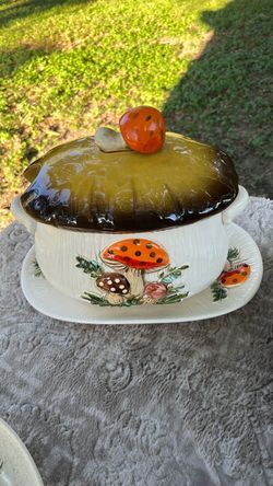 Mushroom set  collection from sears collection 1970