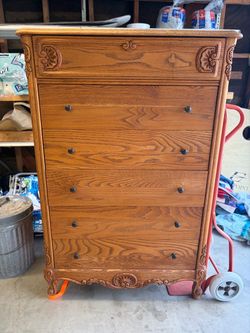 Tall Wood Dresser