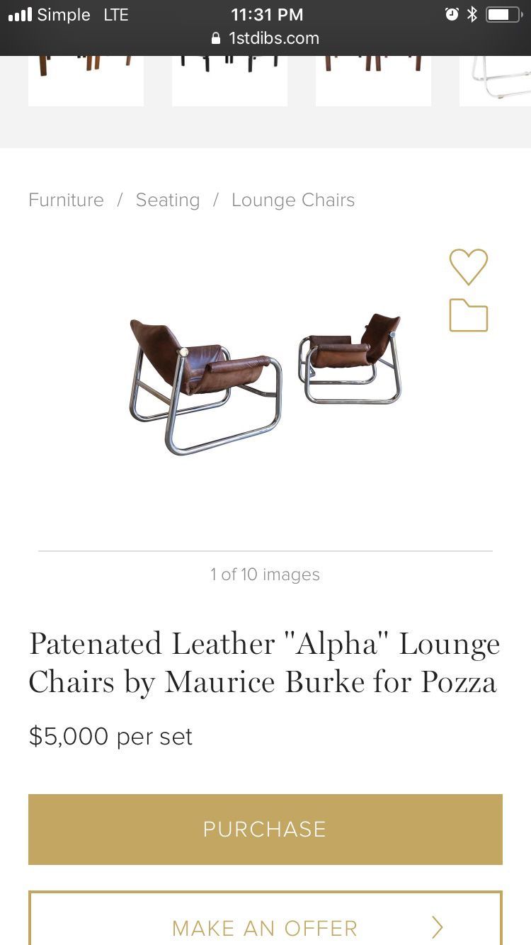 Leather Sling Chairs
