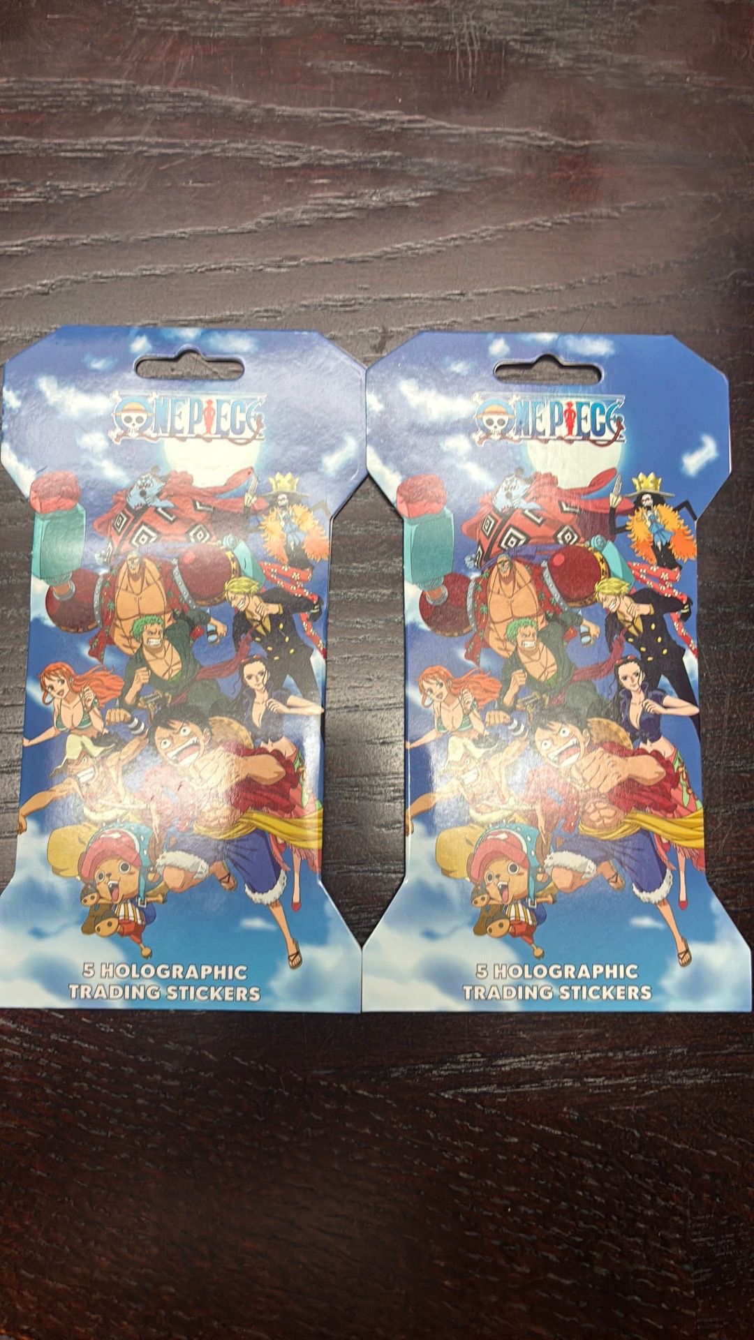 One Piece Holographic Trading Stickers