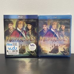 NeverLand Blu Ray Movie NEW SEALED w/ Slipcover Peter Pan Captain Hook 2012