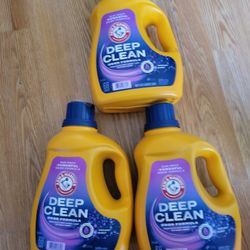 3 ARM & HAMMER Deep Clean Odor Formula 68 Loads/102 Fl Oz Bottles For $22/$22 Por Los 3