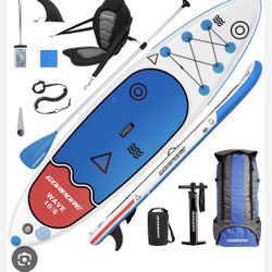 2 x Inflatable Paddle Boards - 3Fin Model With Accessories 