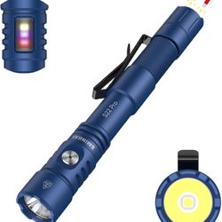 2AA EDC Tactical Dual Modes Flashlight Rechargeable