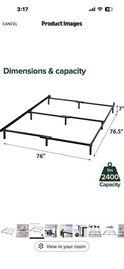 King box spring and frame