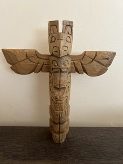 Carved Totem Signed