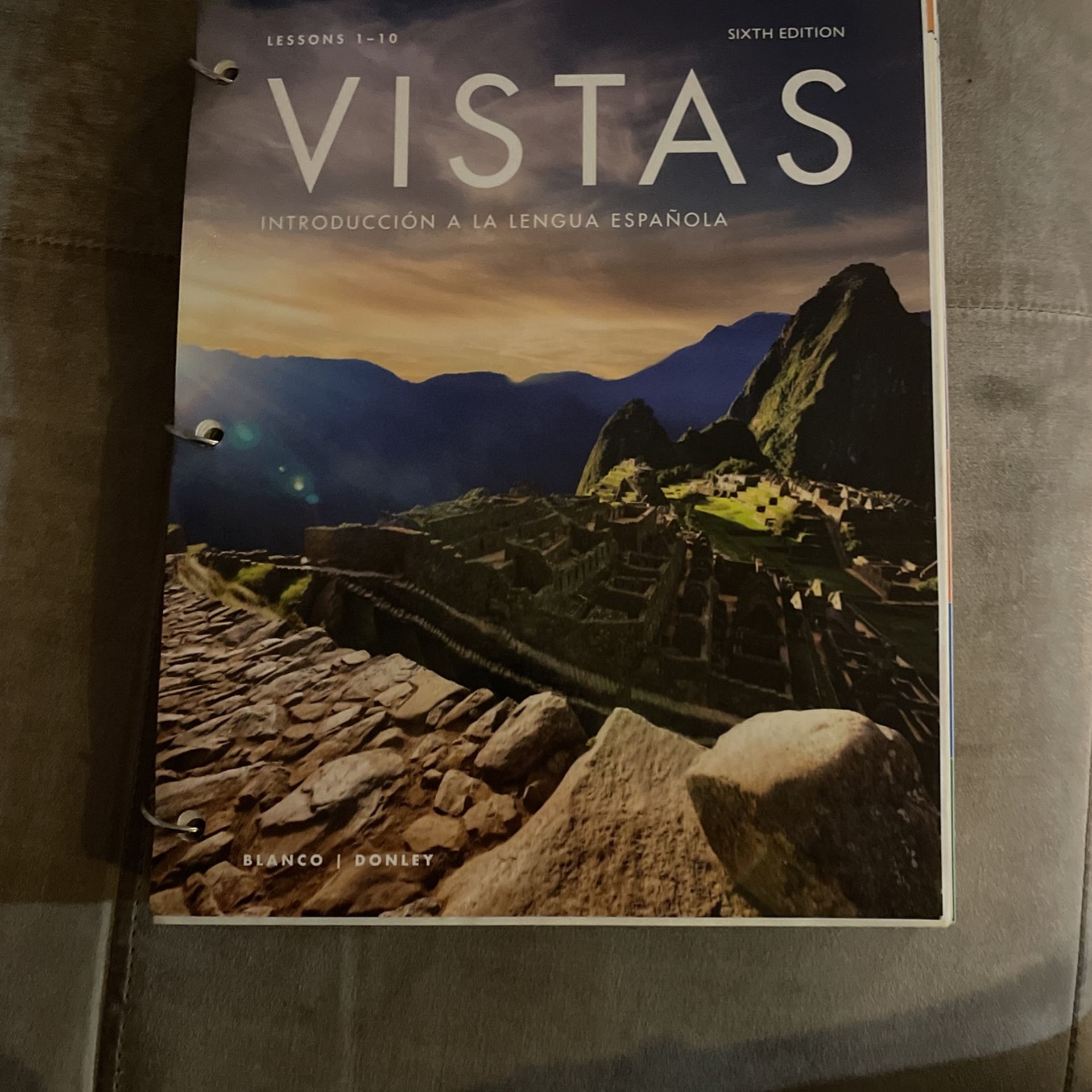 Vistas 6th Ed Spanish Book