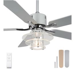 52” Ceiling Fan w/ Light w/ Remote - New in box - needs assembled - $100 Firm - see description