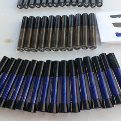 Carlin Lip Stick Blue, Green, Black Color. Star Wave, Glitter Tint, 