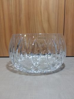 Vintage Crystal Flames Bowl