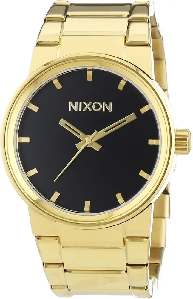 Nixon Men's Cannon A160510 Gold Stainless-Steel Quartz Watch