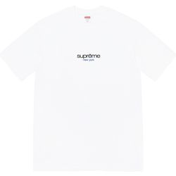 Supreme Classic Logo Tee White Large SS22
