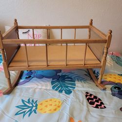 Doll Wood Crib