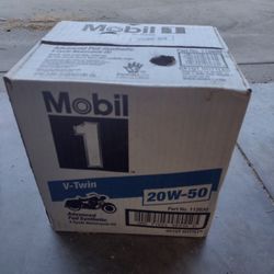 Mobil 1 V Twin 20-50 Motorcycle Oil Case Of 6