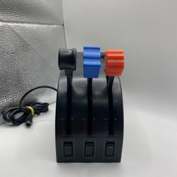 Logitech Saitek Pro Flight Three Lever Throttle Quadrant 6 pin