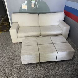 Kevin Charles sofa with coffee table