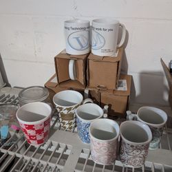 15 Coffee Cups For 5$, Some New, Some Used 