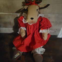 Stuffed Christmas Moose