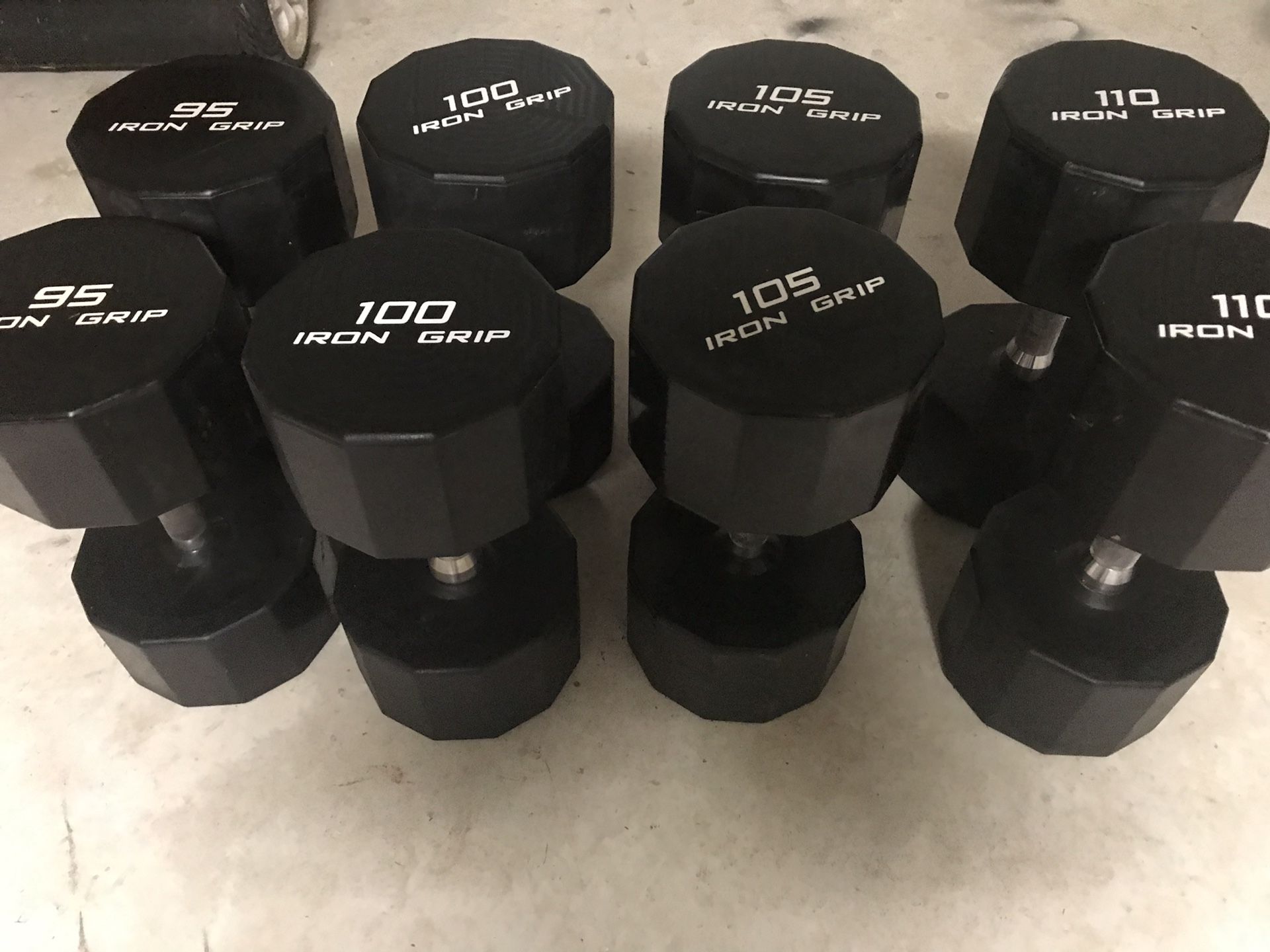 Iron grip dumbbells online for sale used