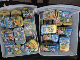 Empty Pokemon Tins