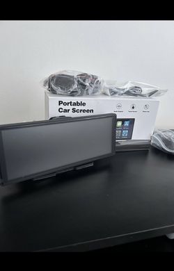 New Portable Apple Android Stereo With Backup Camera & Front Dash cam