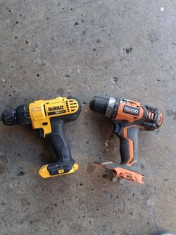 Dewalt 20v drill & Ridgid 18v drill (tool only)