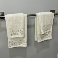 Face And Hand Towels And Bath Mat